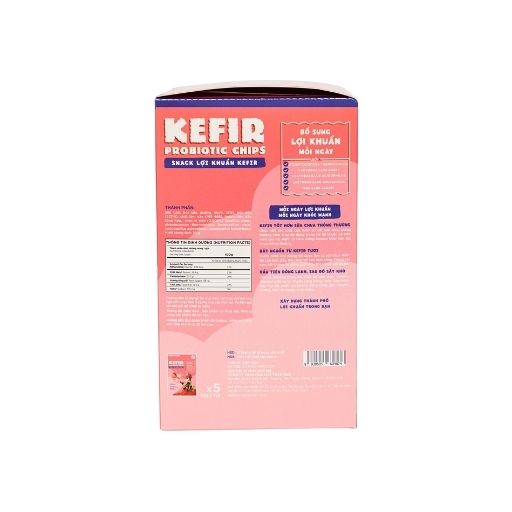 hộp snack lợi khuẩn kefir vị dâu