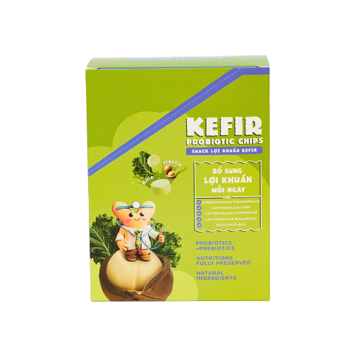 snack lợi khuẩn kefir vị kale macca